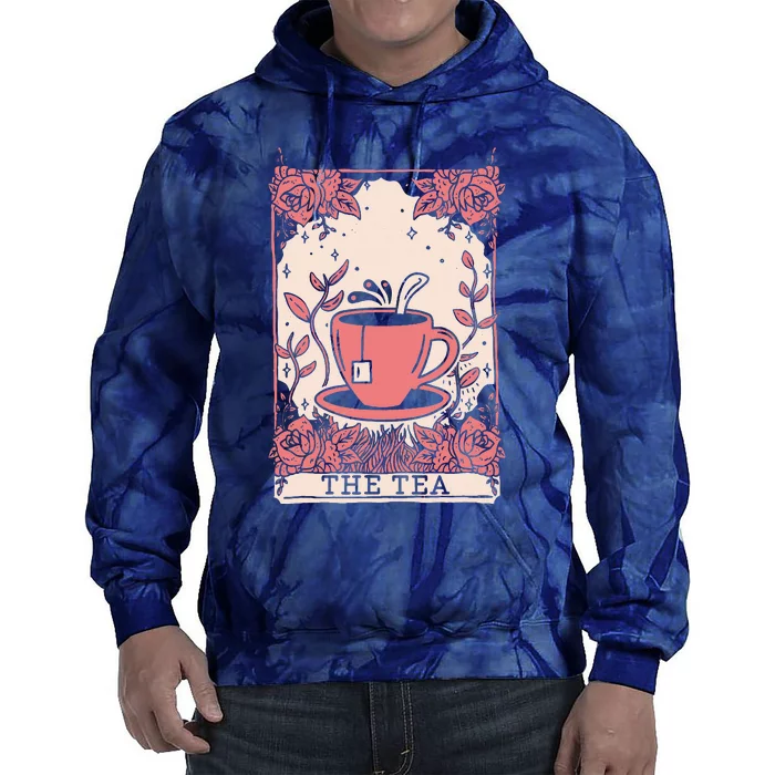 The Tea Drinker Tarot Card Reading Occult Tie Dye Hoodie