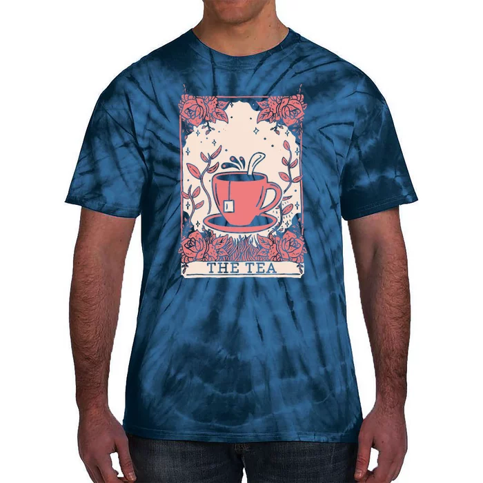 The Tea Drinker Tarot Card Reading Occult Tie-Dye T-Shirt