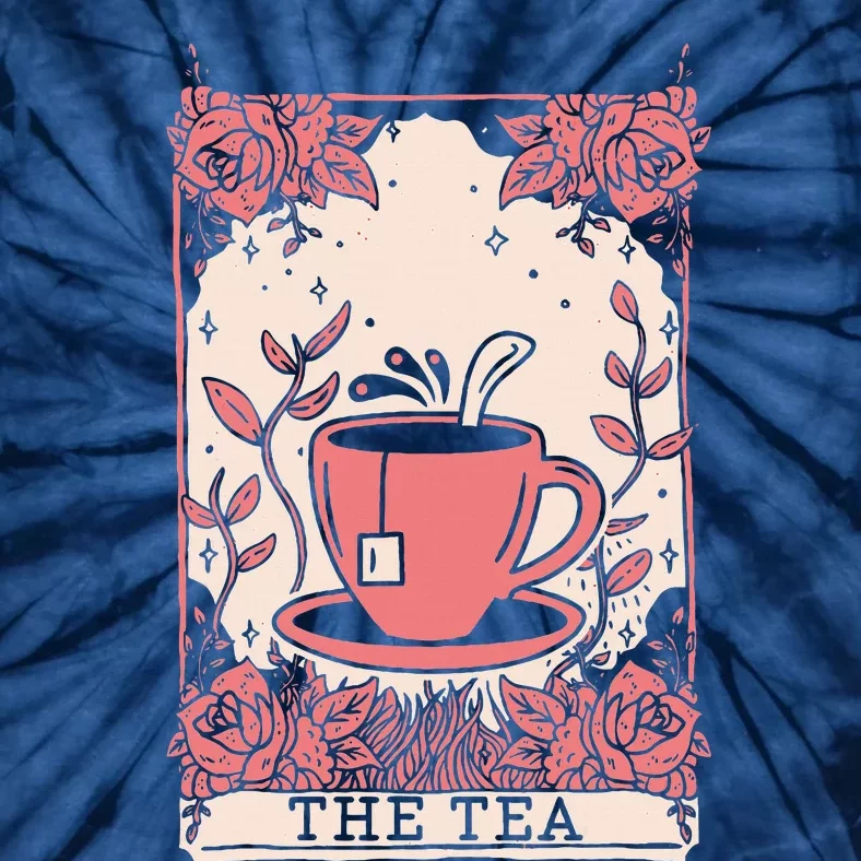 The Tea Drinker Tarot Card Reading Occult Tie-Dye T-Shirt