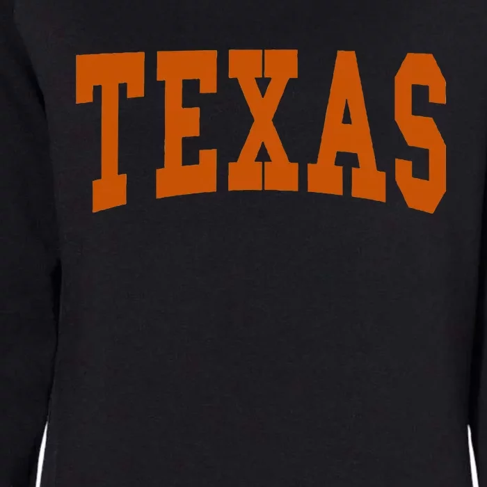 Texas Throwback Design Classic Womens California Wash Sweatshirt