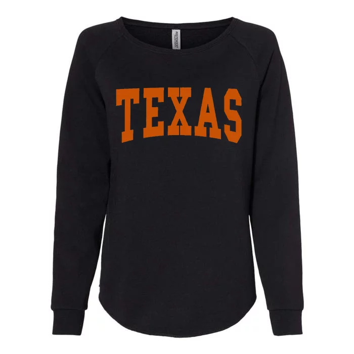 Texas Throwback Design Classic Womens California Wash Sweatshirt