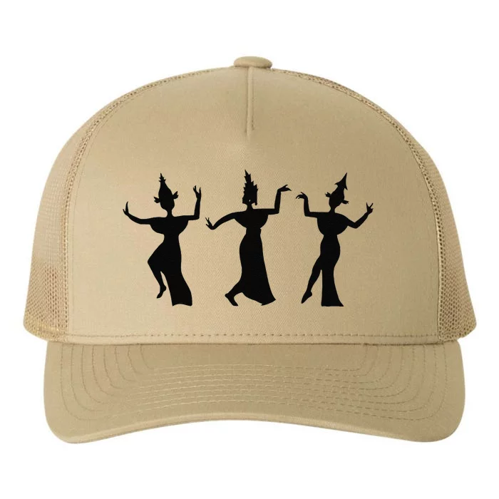 Traditional Thai Dancers Silhouette Thailand Dance Product Yupoong Adult 5-Panel Trucker Hat