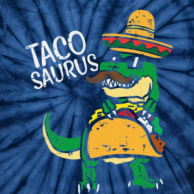 Tacosaurus Taco Dino Trex Cinco De Mayo Tie-Dye T-Shirt