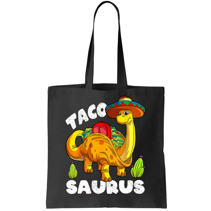 Tacosaurus Taco Dinosaur Funny Dino Cinco De Mayo Mexican Tote Bag