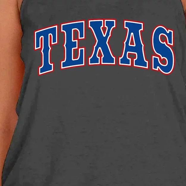 Texas Throwback Design Classic Women's Knotted Racerback Tank