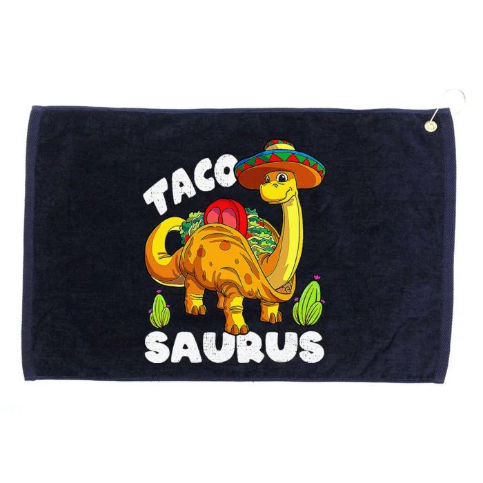 Tacosaurus Taco Dinosaur Funny Dino Cinco De Mayo Mexican Funny Grommeted Golf Towel