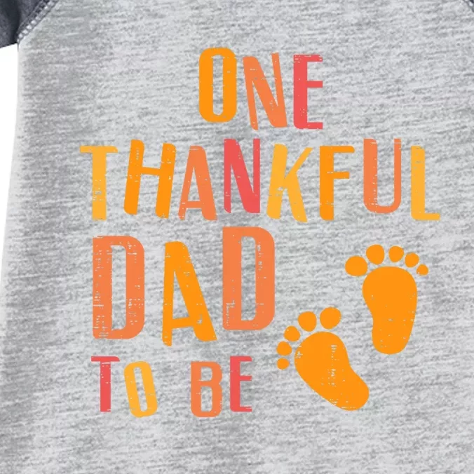 Thanksgiving Thankful Dad To Be Pregnancy Announcement Infant Baby Jersey Bodysuit