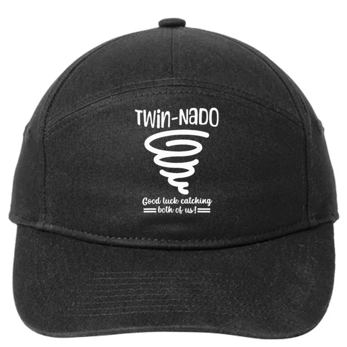 Tornado Twin Day For Spirit Week Best Friend Twinning Sister 7-Panel Snapback Hat