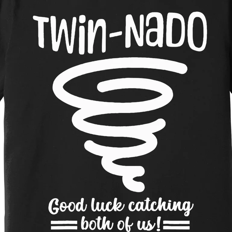 Tornado Twin Day For Spirit Week Best Friend Twinning Sister Premium T-Shirt