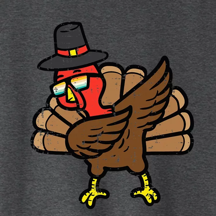 Thanksgiving Turkey Dab Dance Women's Crop Top Tee