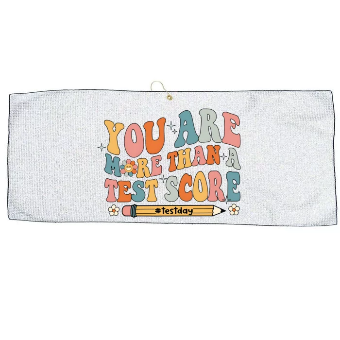 Teacher Test Day You Are More Than A Test Score Large Microfiber Waffle Golf Towel