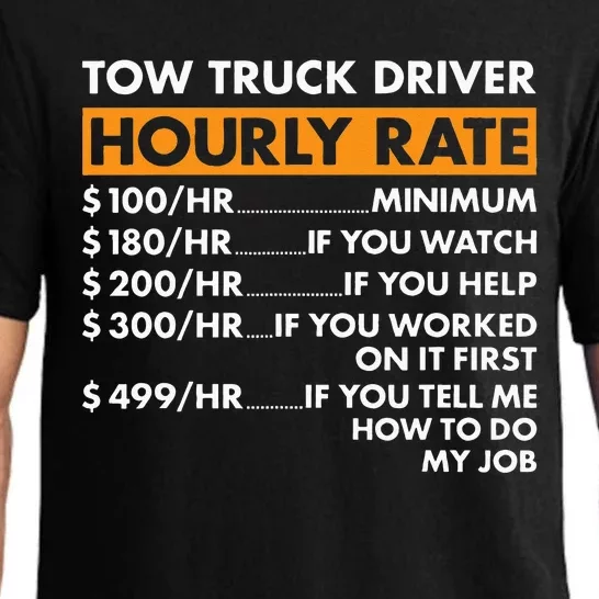 Tow Truck Driver Hourly Rate Tow Truck Operator Pajama Set