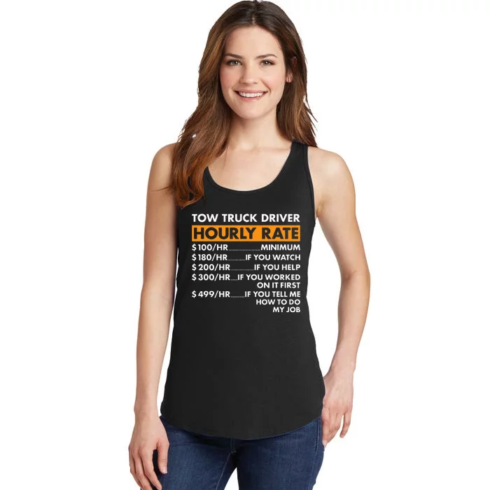 Tow Truck Driver Hourly Rate Tow Truck Operator Ladies Essential Tank