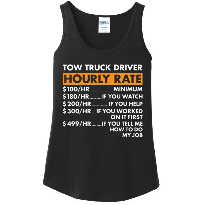 Tow Truck Driver Hourly Rate Tow Truck Operator Ladies Essential Tank