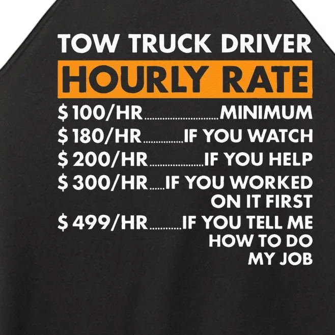 Tow Truck Driver Hourly Rate Tow Truck Operator Women’s Perfect Tri Rocker Tank