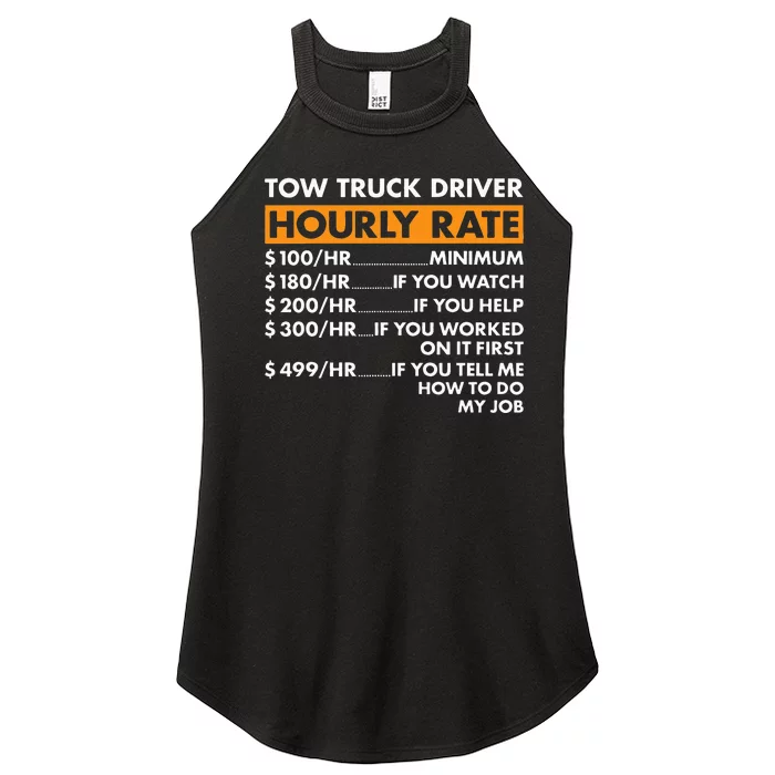 Tow Truck Driver Hourly Rate Tow Truck Operator Women’s Perfect Tri Rocker Tank