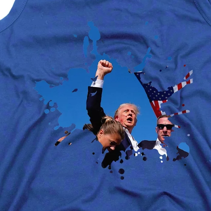 Triumphant Trump Defend Democracy Political Tank Top