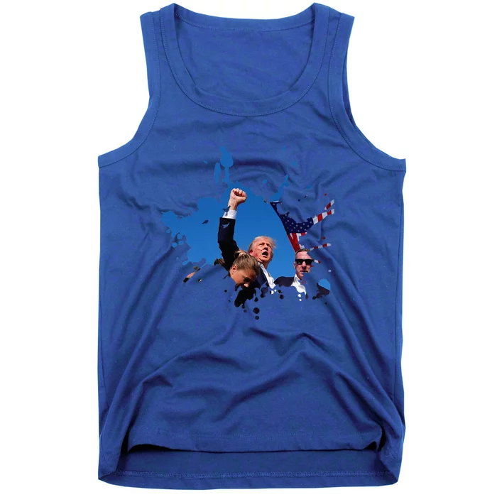 Triumphant Trump Defend Democracy Political Tank Top