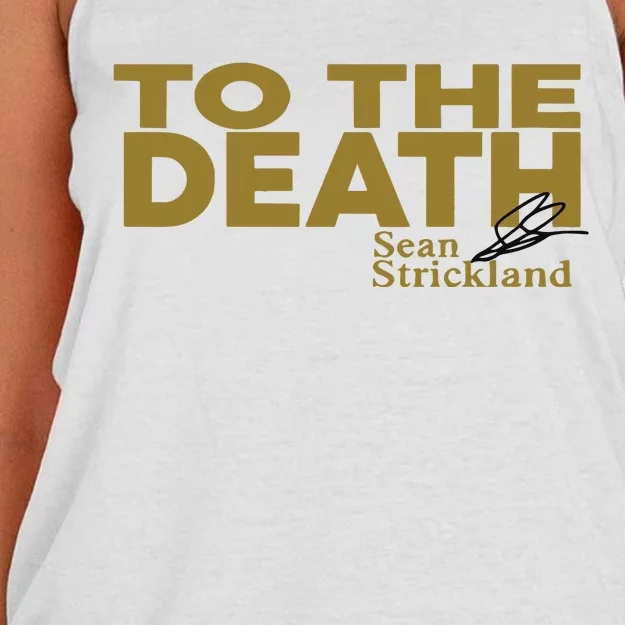 To The Death Sean Strickland Women's Knotted Racerback Tank