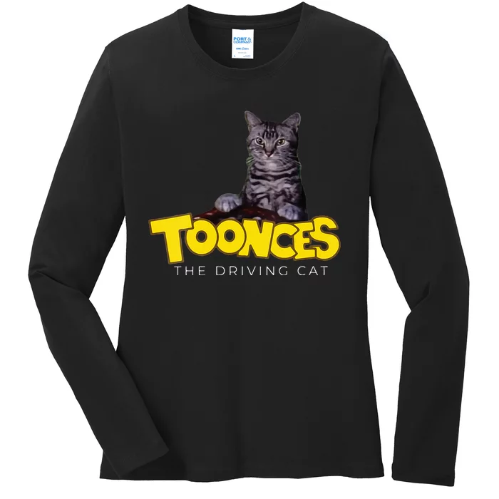 Toonces The Driving Cat Ladies Long Sleeve Shirt