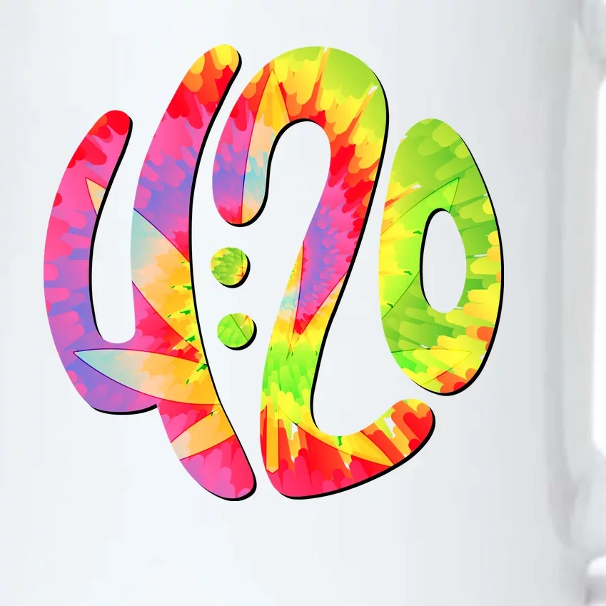 Trippy Tie Dye 4 20 Four Twenty Black Color Changing Mug