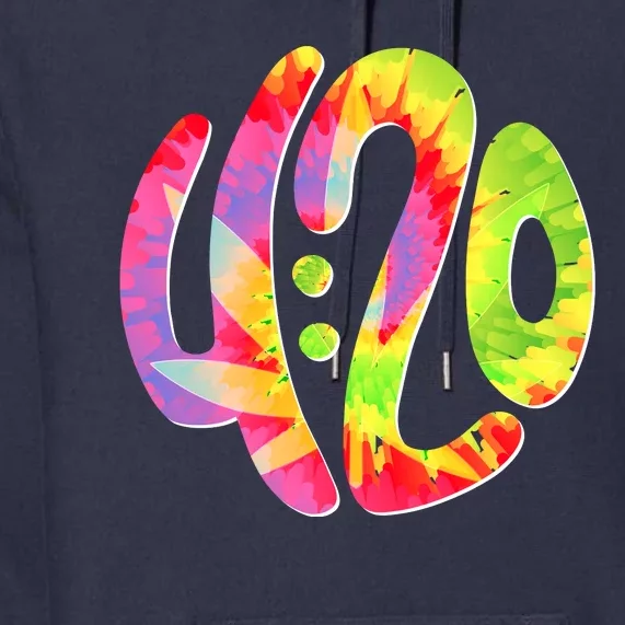 Trippy Tie Dye 4 20 Four Twenty Premium Hoodie