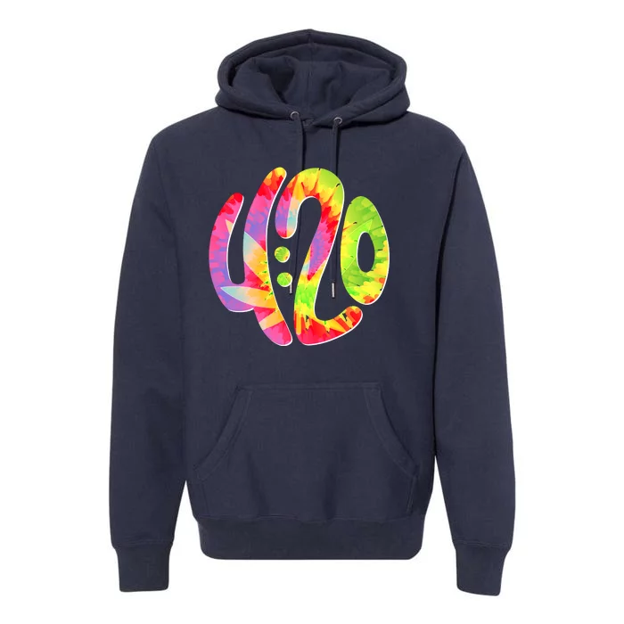 Trippy Tie Dye 4 20 Four Twenty Premium Hoodie