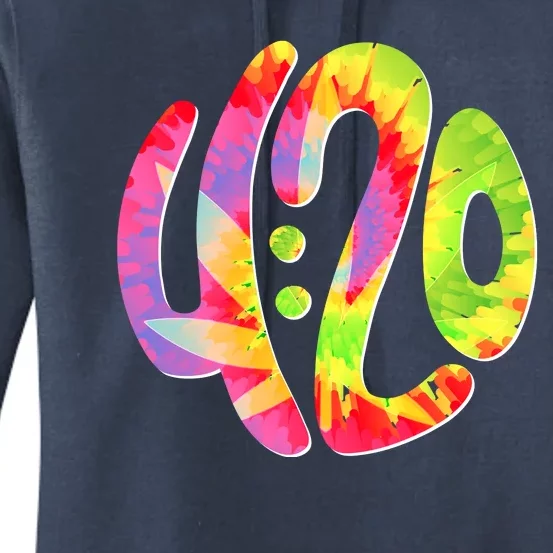 Trippy Tie Dye 4 20 Four Twenty Women's Pullover Hoodie