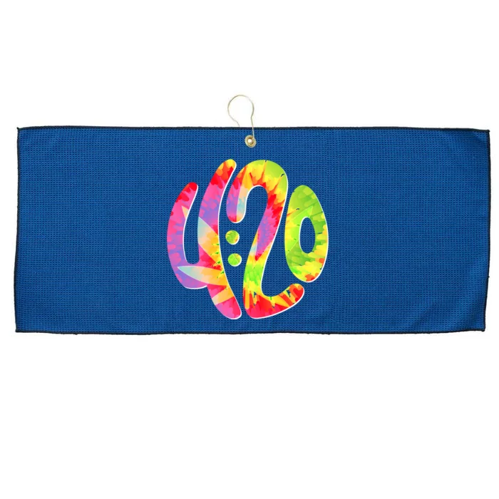 Trippy Tie Dye 4 20 Four Twenty Large Microfiber Waffle Golf Towel