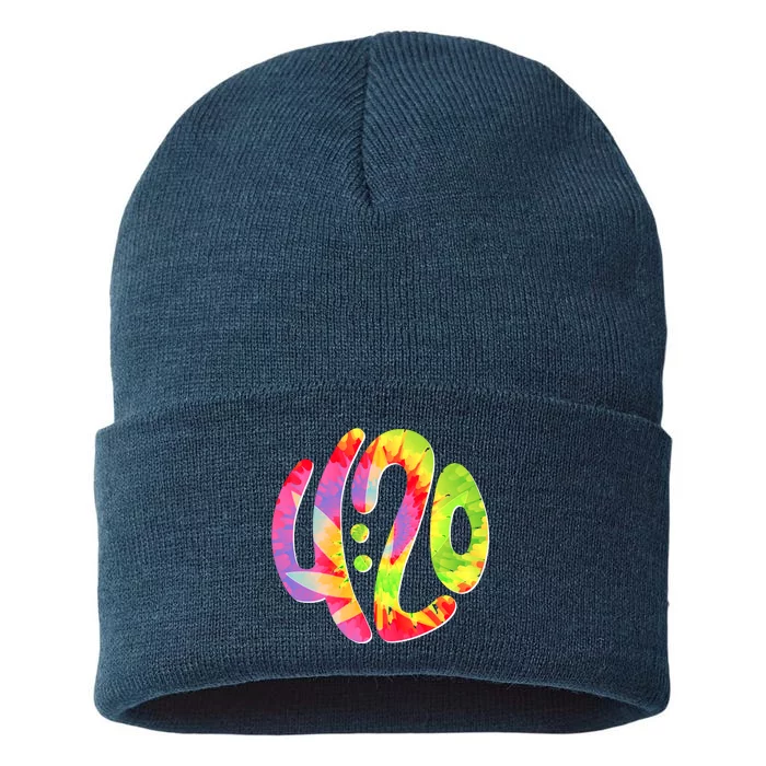 Trippy Tie Dye 4 20 Four Twenty Sustainable Knit Beanie