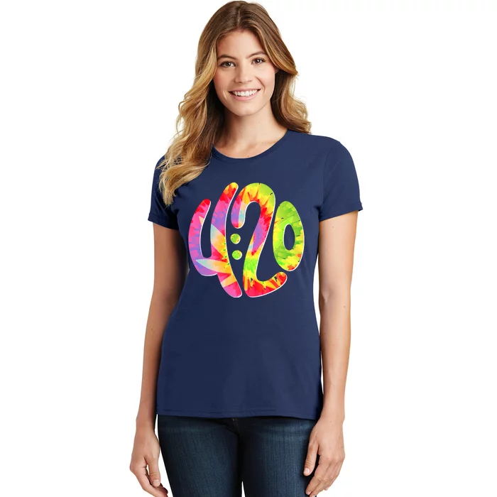 Trippy Tie Dye 4 20 Four Twenty Women's T-Shirt