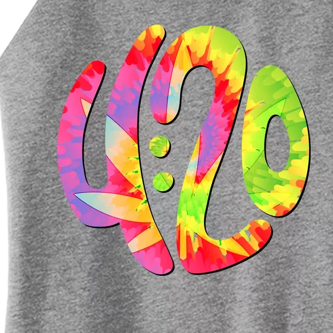 Trippy Tie Dye 4 20 Four Twenty Women’s Perfect Tri Rocker Tank