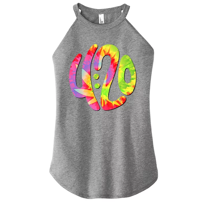 Trippy Tie Dye 4 20 Four Twenty Women’s Perfect Tri Rocker Tank