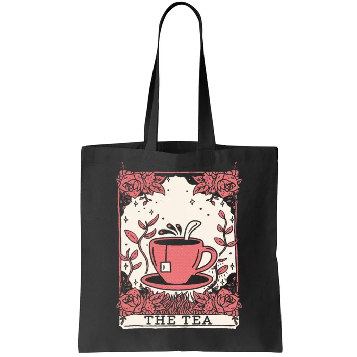 The Tea Drinker Tarot Card Reading Occult Dark Magic Tote Bag