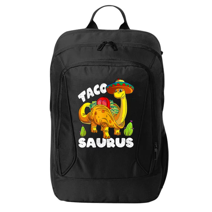 Tacosaurus Taco Dinosaur Funny Dino Cinco De Mayo Mexican City Backpack