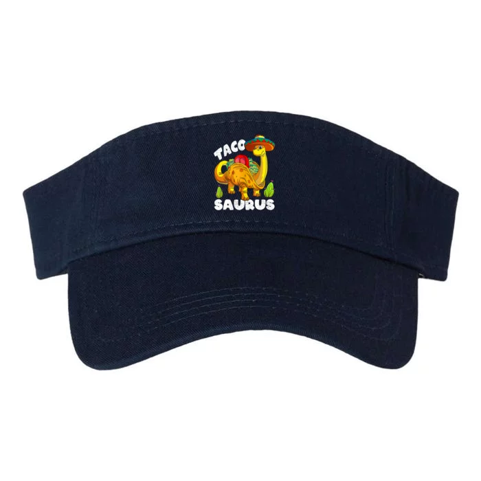 Tacosaurus Taco Dinosaur Funny Dino Cinco De Mayo Mexican Valucap Bio-Washed Visor