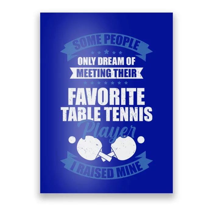 Table Tennis Design Table Tennis Dad Gift Poster