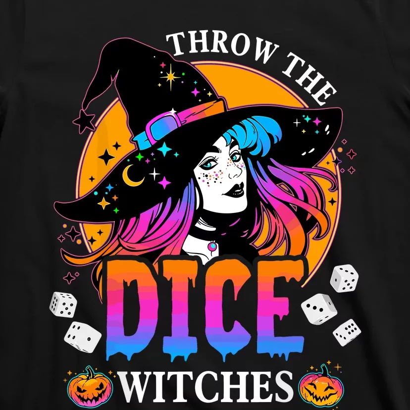 Throw The Dice Witches Bunco Happy Halloween Party Costume T-Shirt