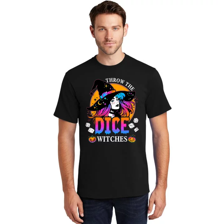 Throw The Dice Witches Bunco Happy Halloween Party Costume Tall T-Shirt