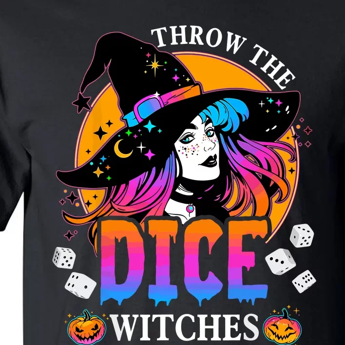 Throw The Dice Witches Bunco Happy Halloween Party Costume Tall T-Shirt