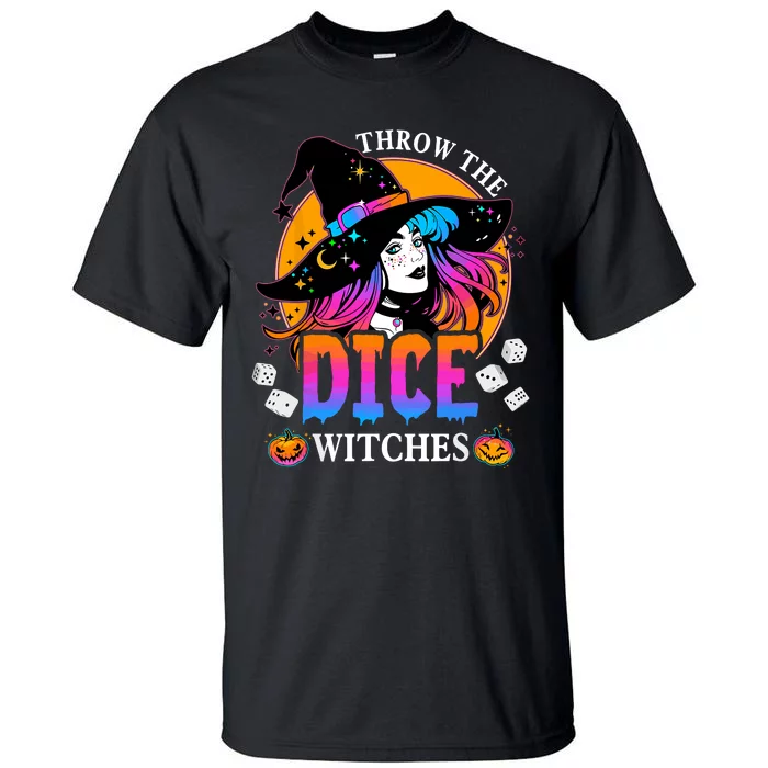 Throw The Dice Witches Bunco Happy Halloween Party Costume Tall T-Shirt