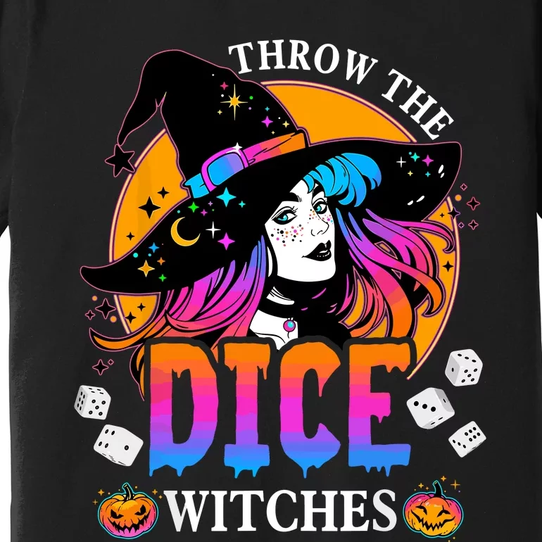 Throw The Dice Witches Bunco Happy Halloween Party Costume Premium T-Shirt