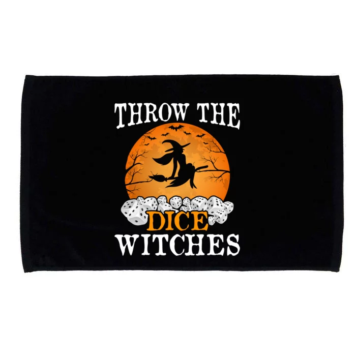 Throw The Dice Witches Bunco Party Microfiber Hand Towel