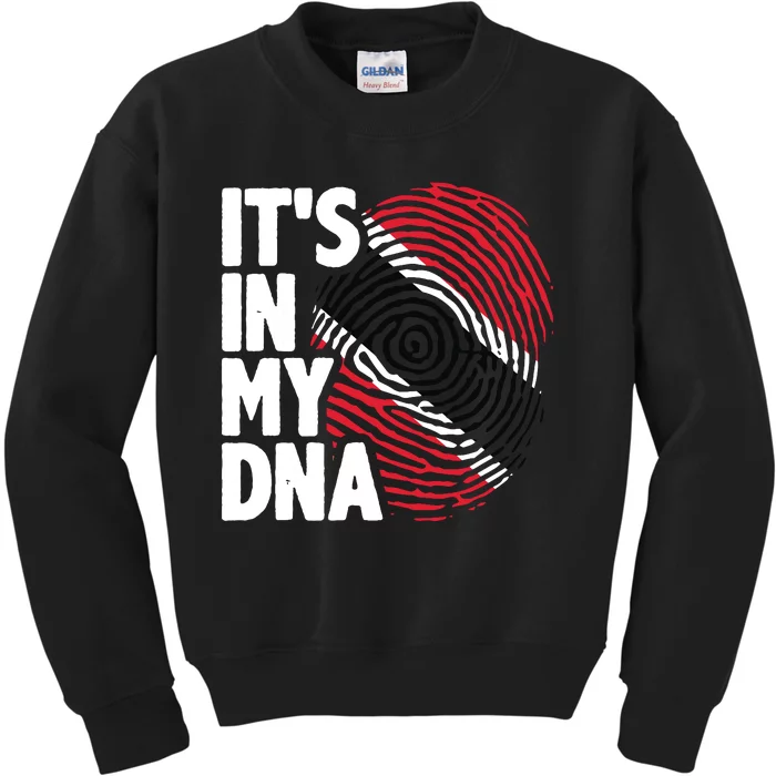 Trinidadian Tobagonian Dna Trinidad And Tobago Flag Kids Sweatshirt