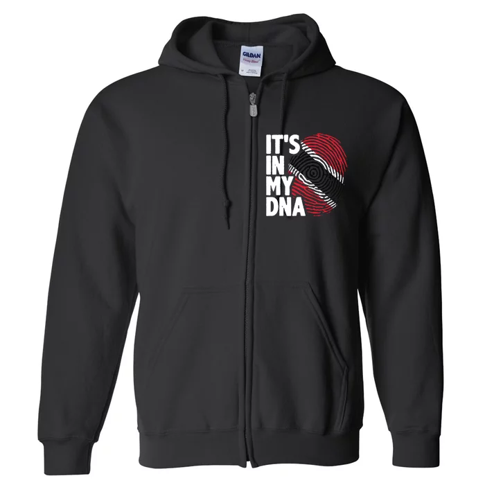 Trinidadian Tobagonian Dna Trinidad And Tobago Flag Full Zip Hoodie