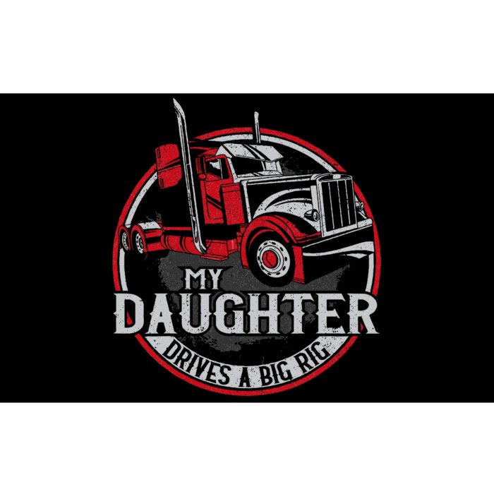 Trucker Truck Driver Father Mother Daughter Vintage My Bumper Sticker