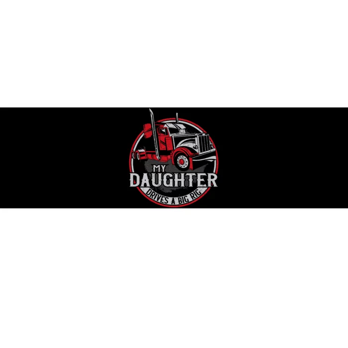 Trucker Truck Driver Father Mother Daughter Vintage My Bumper Sticker