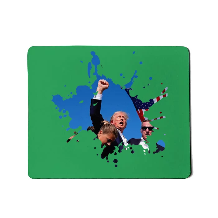 Triumphant Trump Defend Democracy Political Mousepad