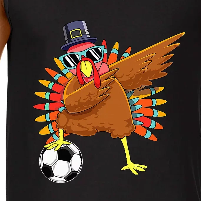 Thanksgiving Turkey Dab Cute and Funny Soccer Comfort Colors® Tank Top