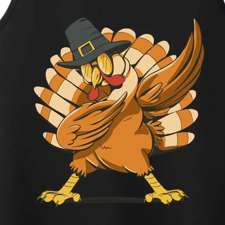 Thanksgiving Turkey Dabbing Funny Performance Tank